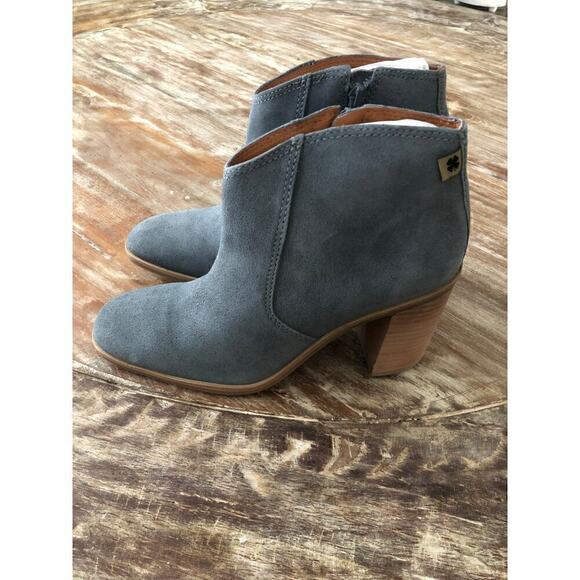 Lucky Brand Pellyon Heel Bootie Almond Toe Blue NEW 8.5 US - Picture 6 of 10